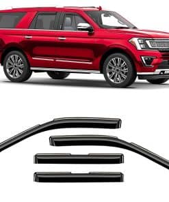 Voron Glass Deflectores de lluvia extra -Negro