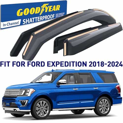 Deflectores de ventanas irrompibles Goodyear -Humo Premium - Imagen 3