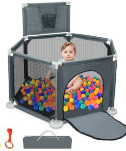 Corralito para bebés y niños pequeños, 50x50 pulgadas,