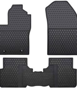 Tapetes para piso de automóvil Megiteller a -Negro