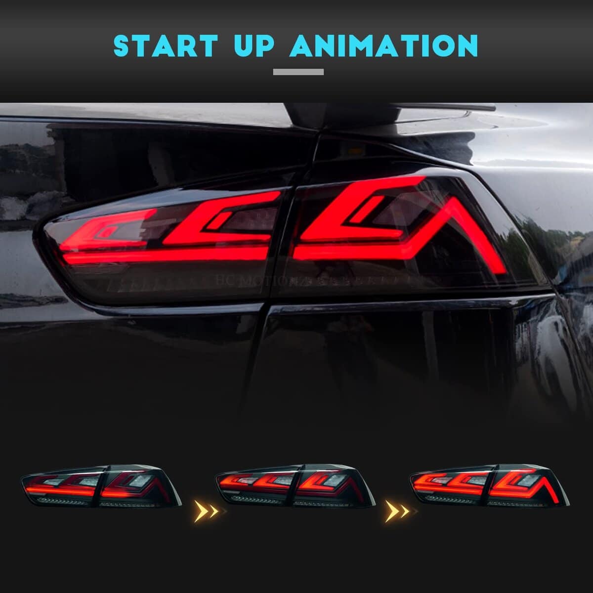 HCMOTIONZ Conjunto de Faros traseros para Mitsubishi Lancer - Imagen 5