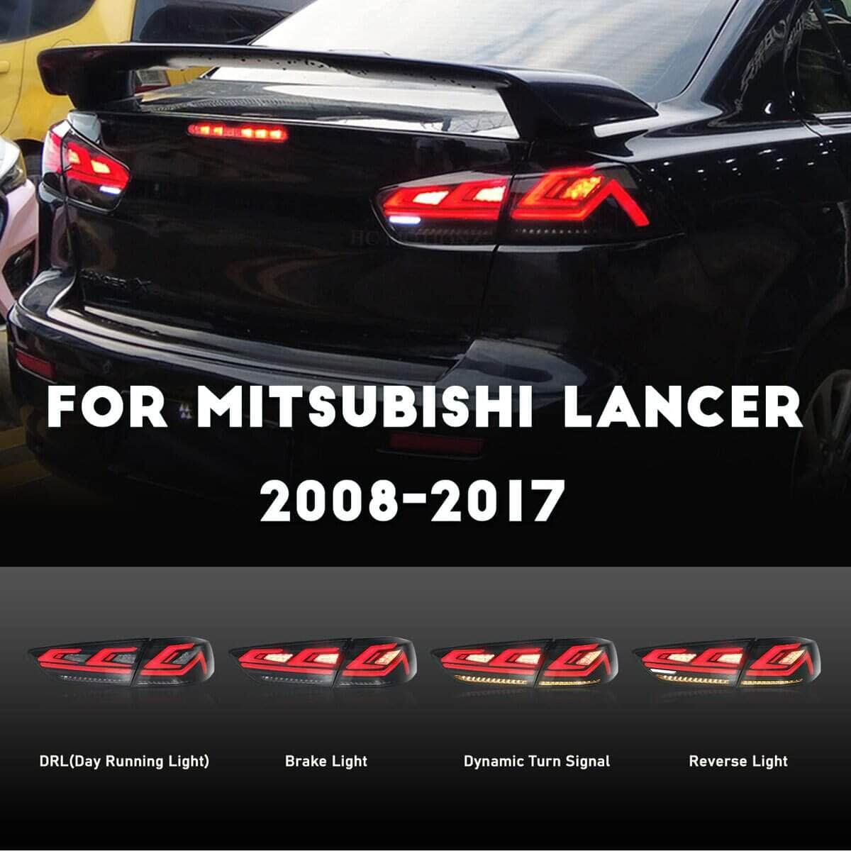 HCMOTIONZ Conjunto de Faros traseros para Mitsubishi Lancer - Imagen 3