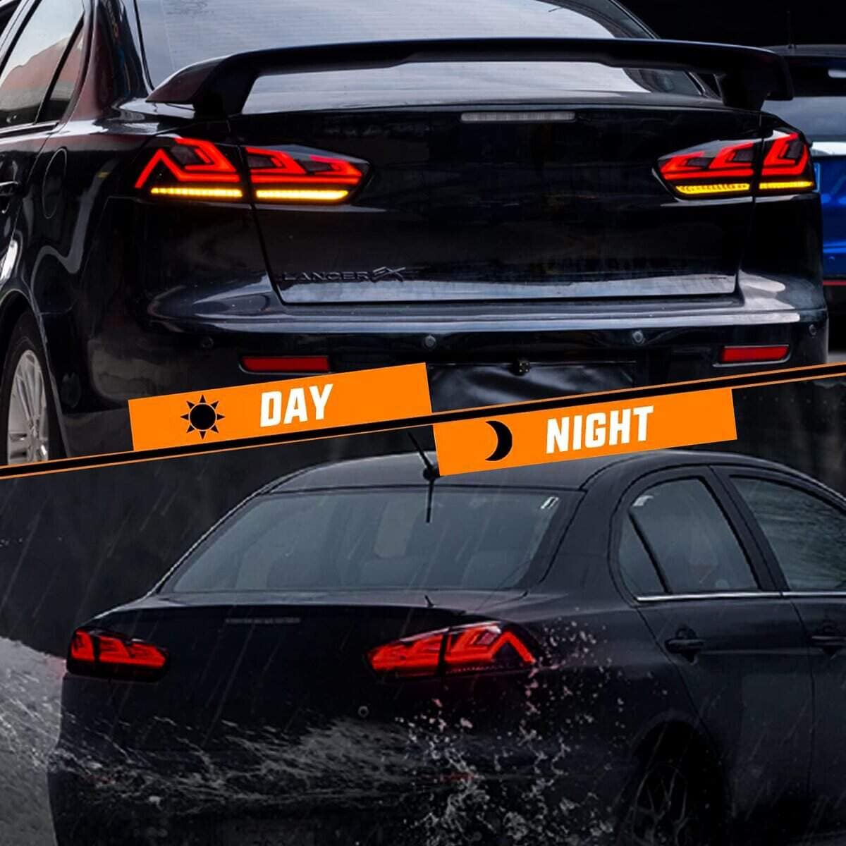 HCMOTIONZ Conjunto de Faros traseros para Mitsubishi Lancer - Imagen 9