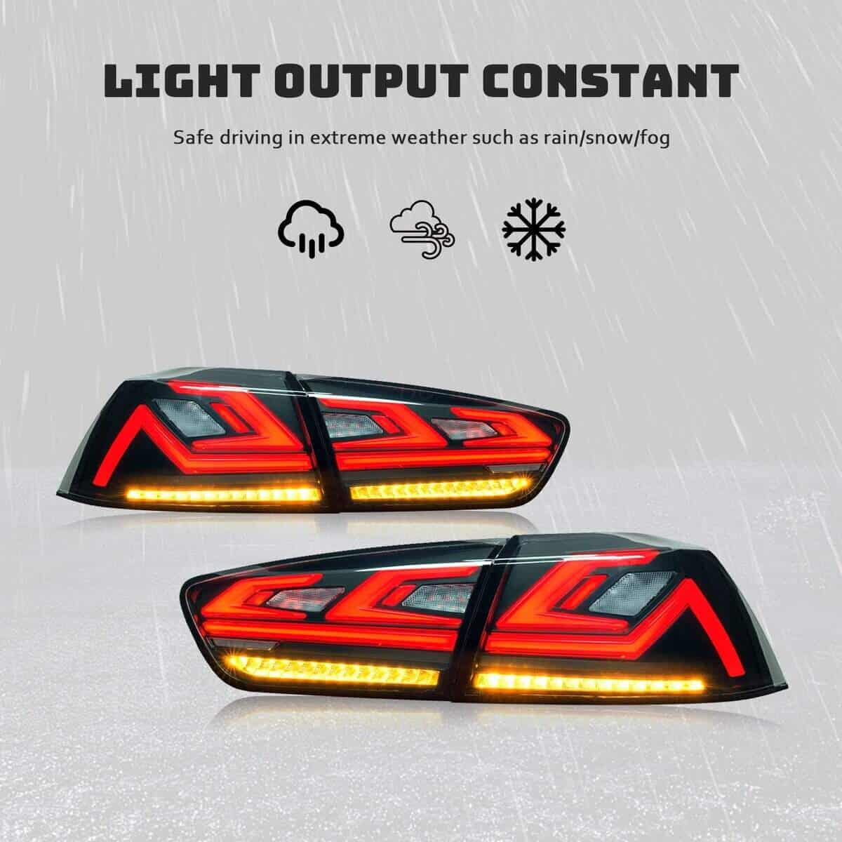 HCMOTIONZ Conjunto de Faros traseros para Mitsubishi Lancer - Imagen 10