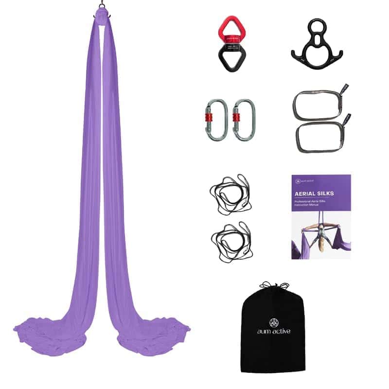 Kit de Aerial Silks de 11 Yardas de Aum -Lavanda
