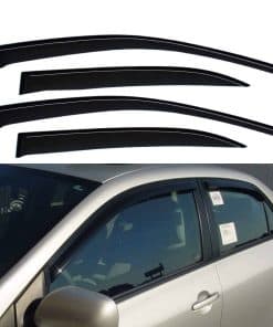 Viseras para ventanas laterales con cinta adhesiva para