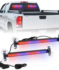 XRIDONSEN Barra de Luz de Policía 2 en 1 Rojo Azul 144 LED