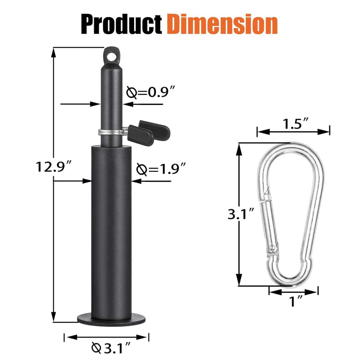 SERTT Weight Loading Pin compatible con placas de peso - Imagen 4