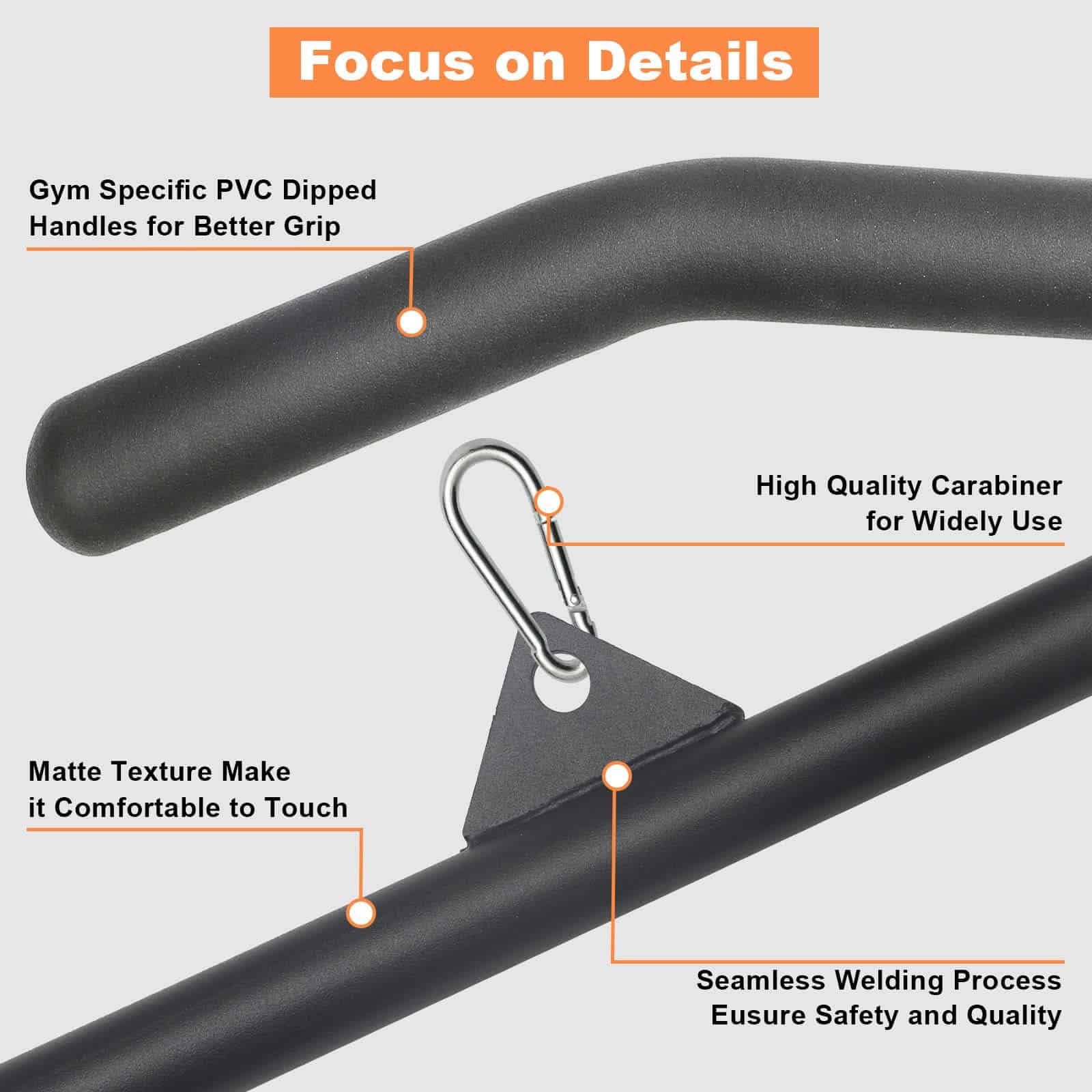 Barra de Lat Pulldown de 39.37 Pulgadas para Máquina de - Imagen 4