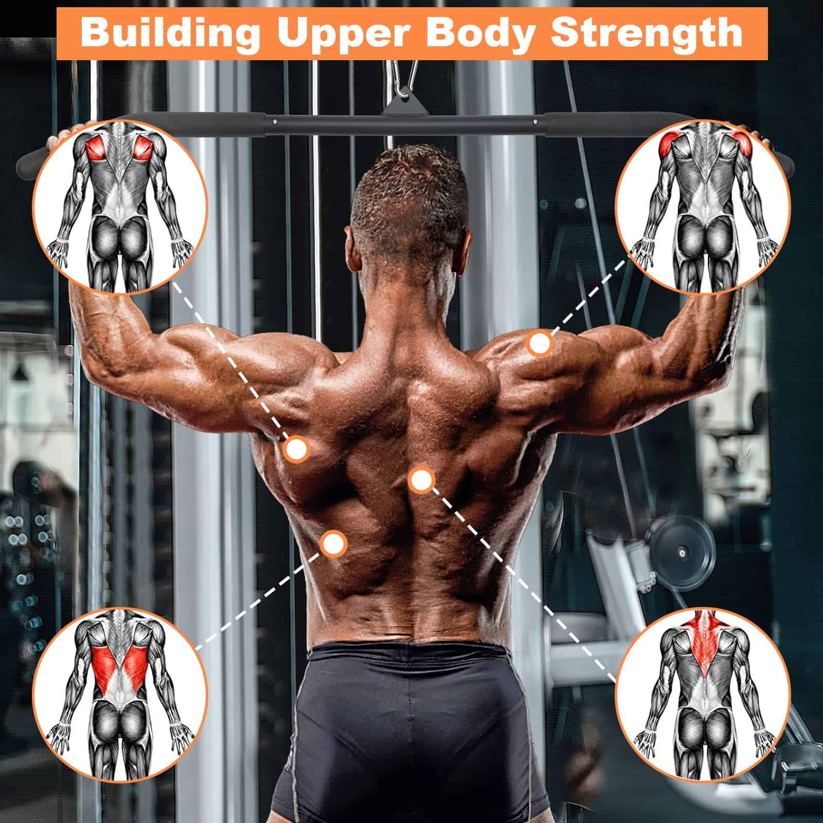 Barra de Lat Pulldown de 39.37 Pulgadas para Máquina de - Imagen 7