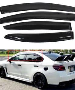 SEBLAFF 4-Pack Deflector de Lluvia para Ventana Lateral