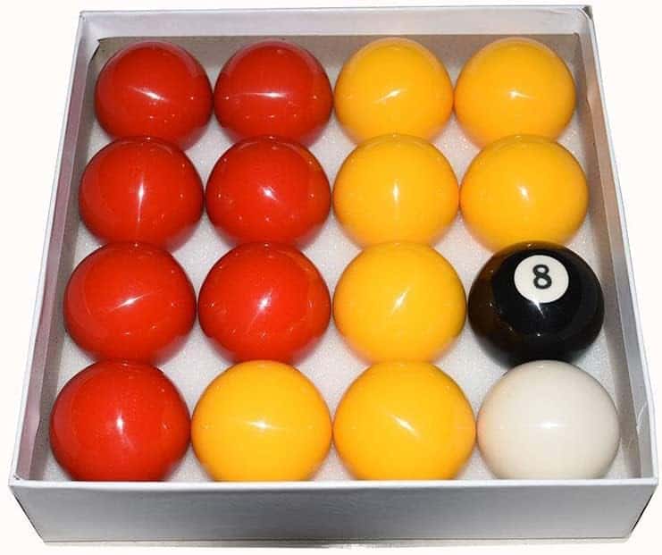 Juego de Bolas de Billar TGA Sports Rojas y Amarillas Juego - Imagen 3