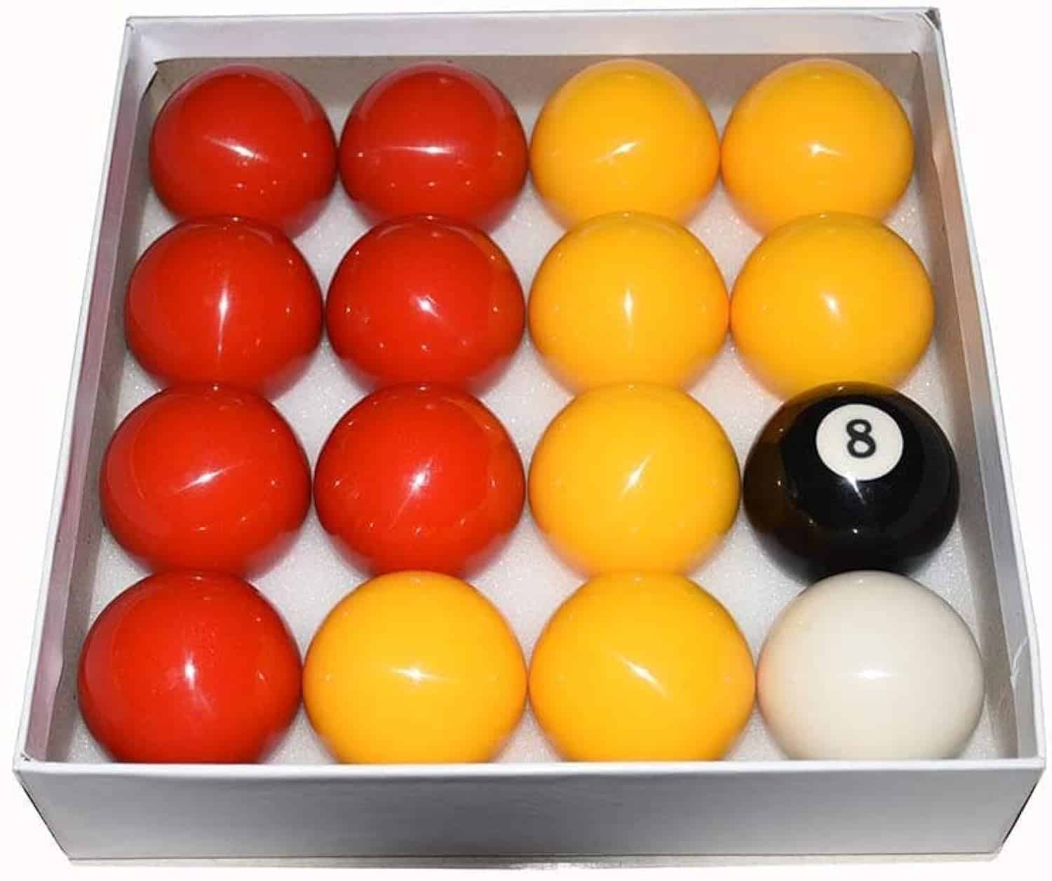 Juego de Bolas de Billar TGA Sports Rojas y Amarillas Juego