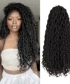 Goddess Locs Crochet Hair para Mujeres Negras - Extensiones