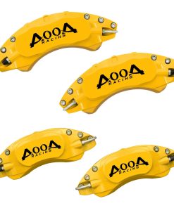 AOOA Fundas de pinza de freno de aluminio amarillas con