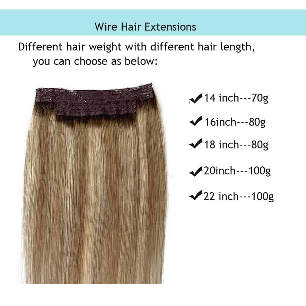 Extensiones de Cabello Halo de Cabello Humano, Extensiones - Imagen 3