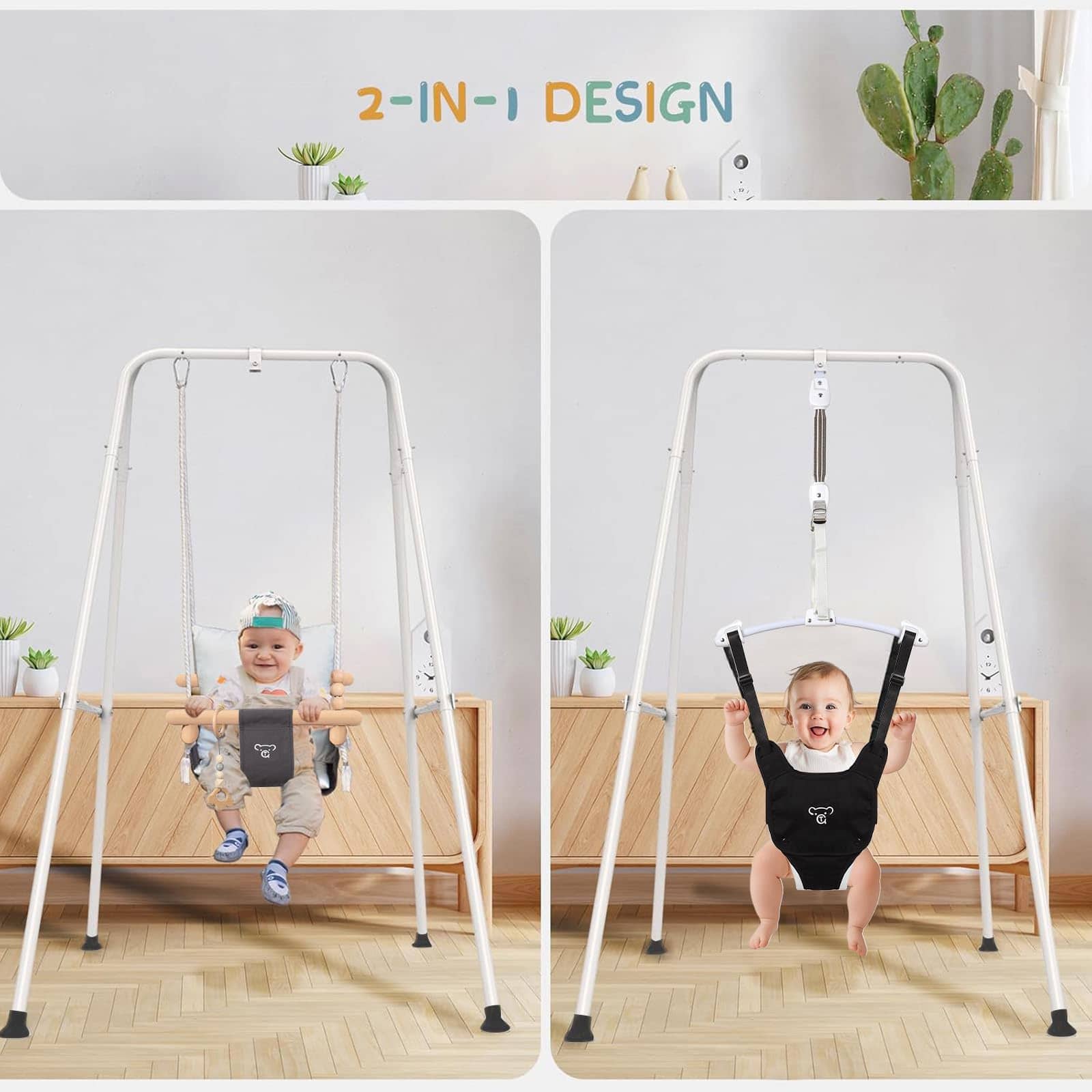 RAGOZONERY 2 en 1 Jumper para Bebés con Columpio para Niños - Imagen 3