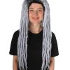 Pelucas de Rastas Largas para Mujeres Adultas - Color Gris