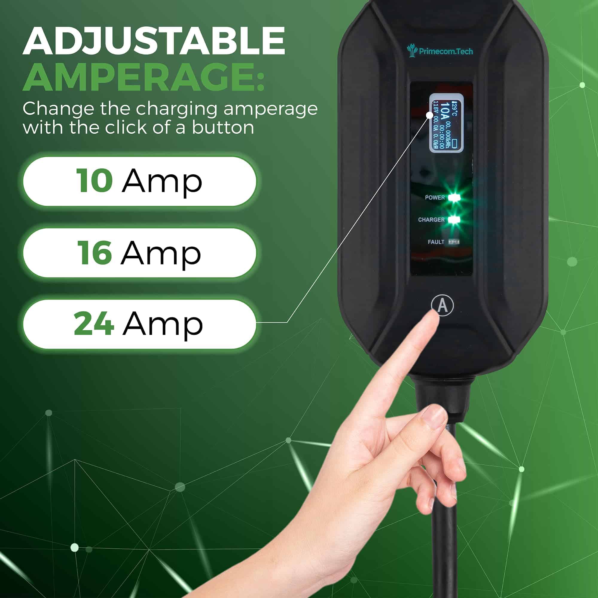 Cargador de Vehículo Eléctrico (EV) PRIMECOM.TECH Nivel 2 - Imagen 4