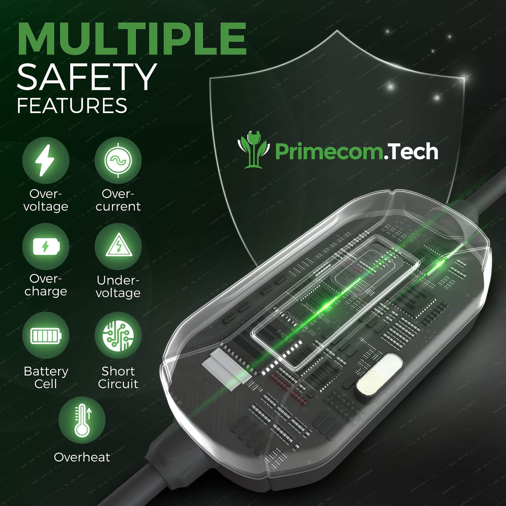 Cargador de Vehículo Eléctrico (EV) PRIMECOM.TECH Nivel 2 - Imagen 7