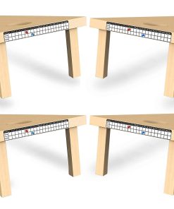 Marcador de Cornhole AIWEILUCK 4 Pack, Adhesivo Metálico