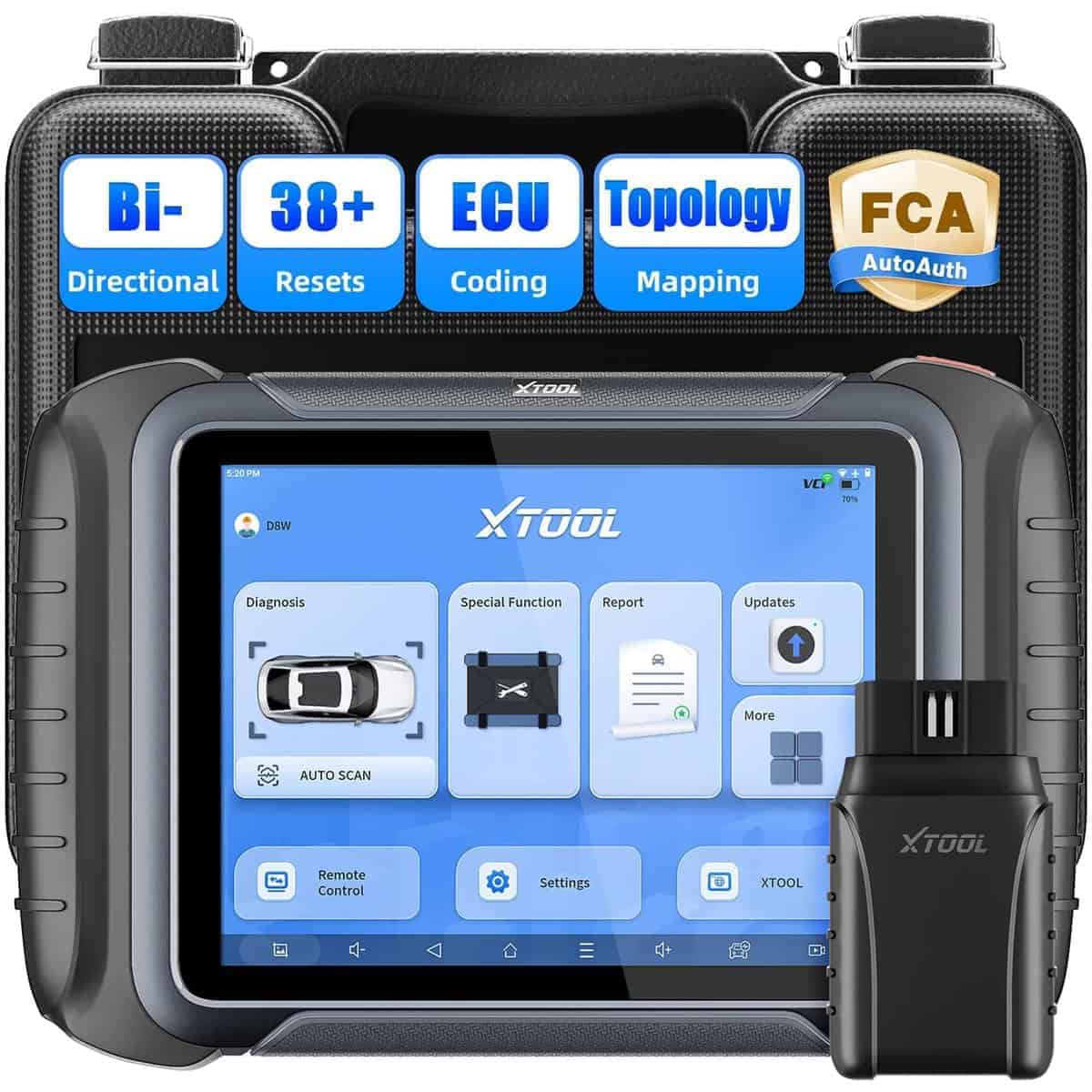 XTOOL D8W Escáner OBD2 Inalámbrico: Herramienta de Escaneo