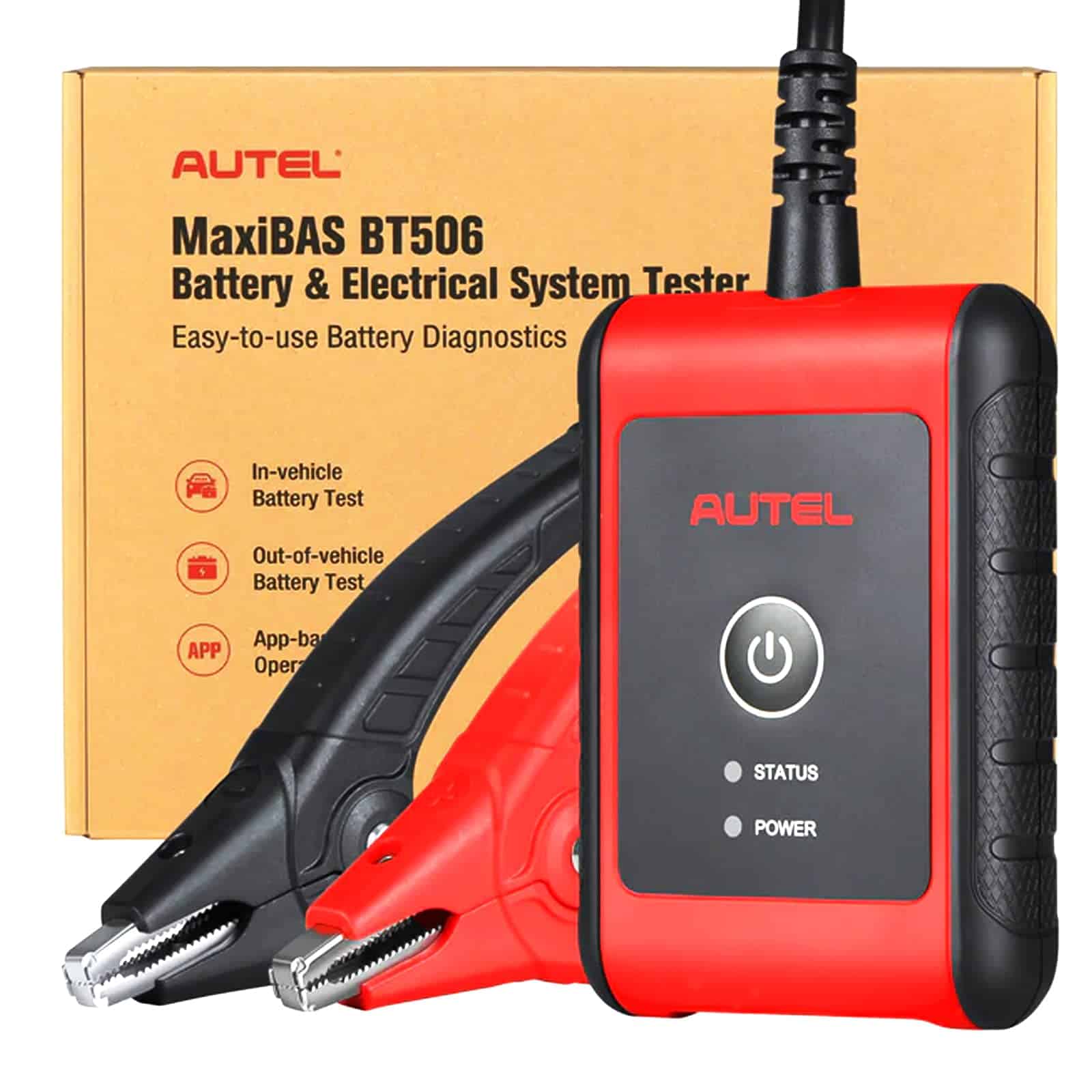 Probador de batería para automóvil Autel MaxiBAS BT506, 6V