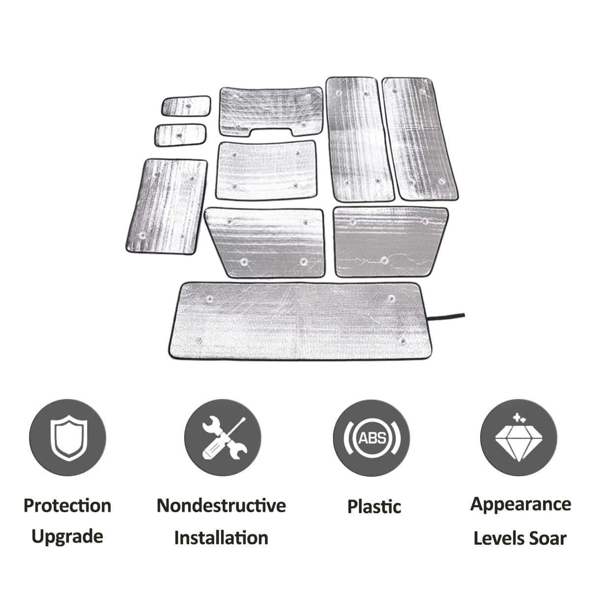 Parasol para parabrisas de coche plegable reflector de - Imagen 8