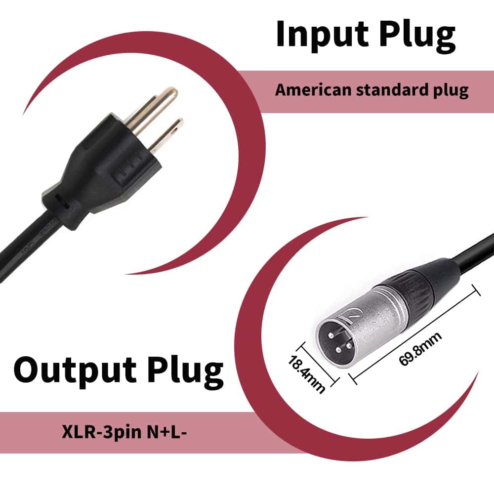 Cargador WAOUKS de 54.6V 5A con Salida DC para Batería de - Imagen 4