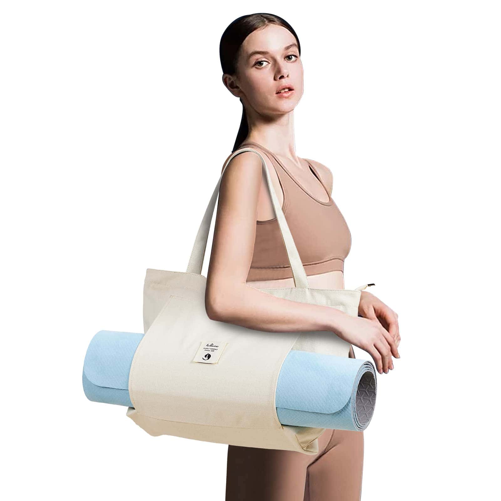 Bolsas de Yoga para Mujeres WLLWOO con Porta Alfombras de - Imagen 4