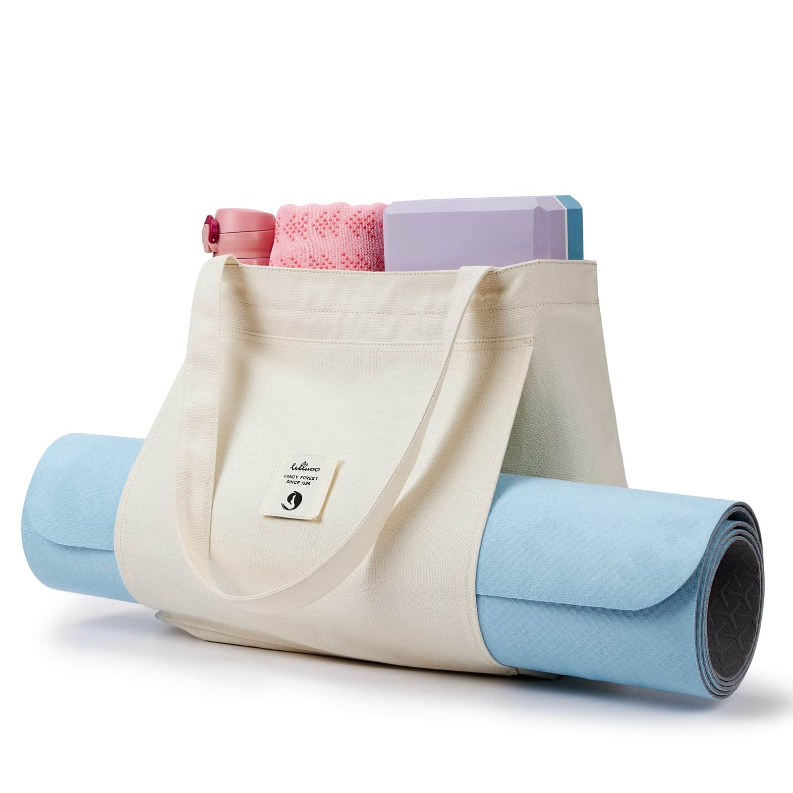 Bolsas de Yoga para Mujeres WLLWOO con Porta Alfombras de - Imagen 8