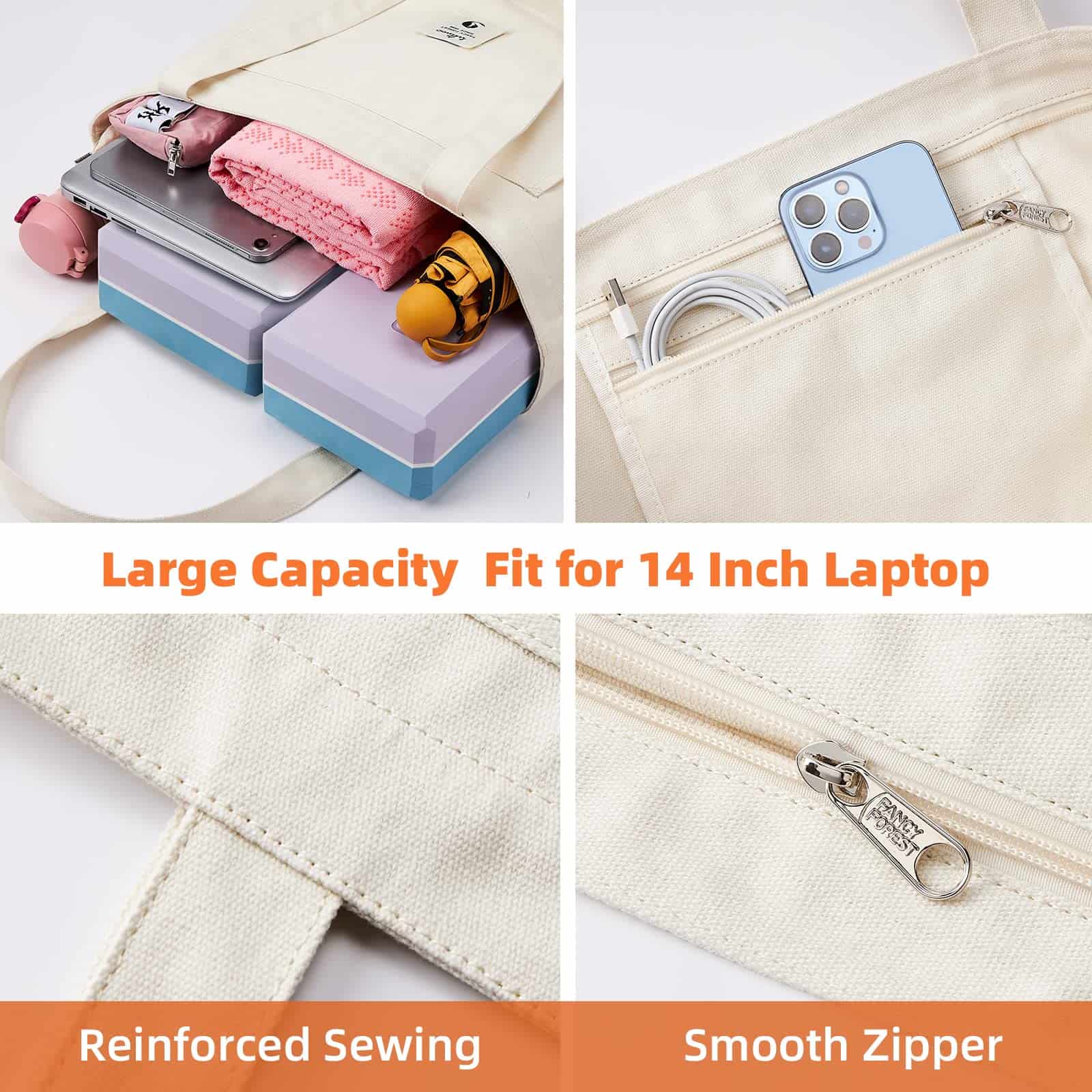 Bolsas de Yoga para Mujeres WLLWOO con Porta Alfombras de - Imagen 3