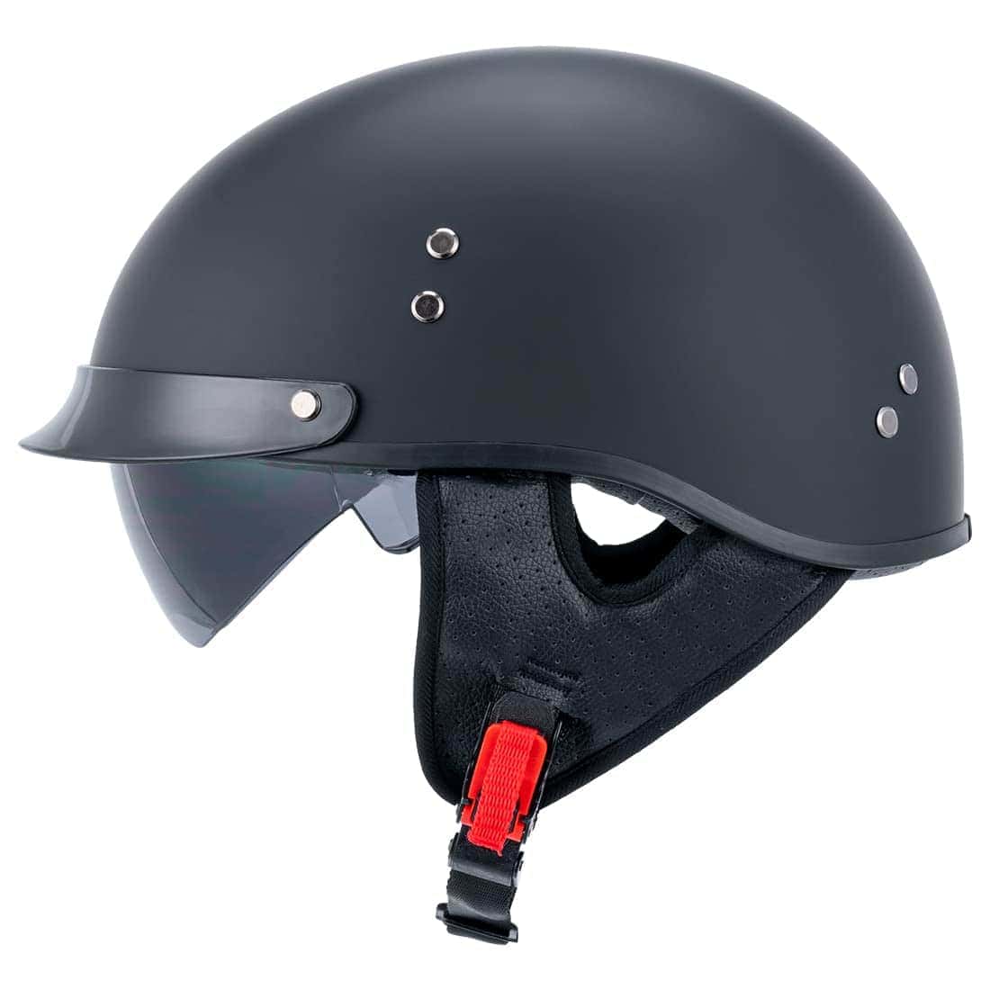 Casco de Media Concha para Motocicleta para Hombre y Mujer,