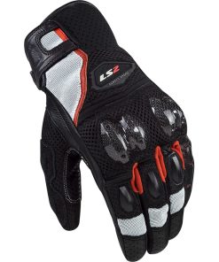 Guante LS2 Helmets Spark II para Hombre (Negro/Blanco/Rojo