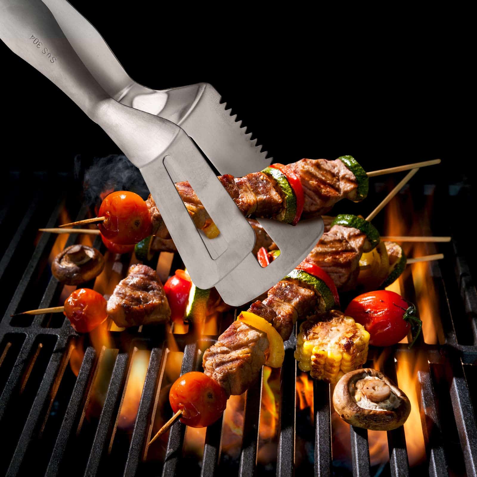 Pinzas de Cocina 304 de 10 Pulgadas Paquete de 3 Acero - Imagen 7