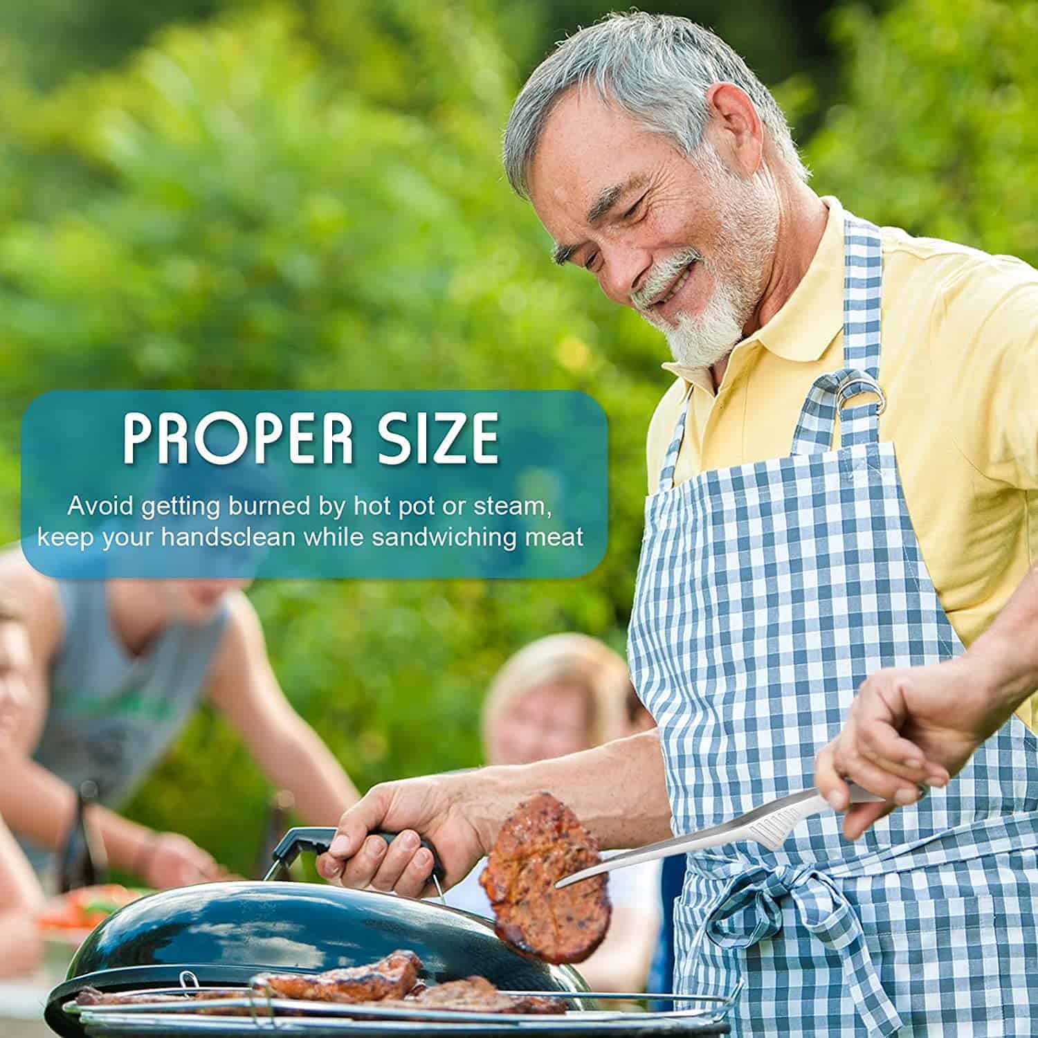 Pinzas de Cocina 304 de 10 Pulgadas Paquete de 3 Acero - Imagen 10