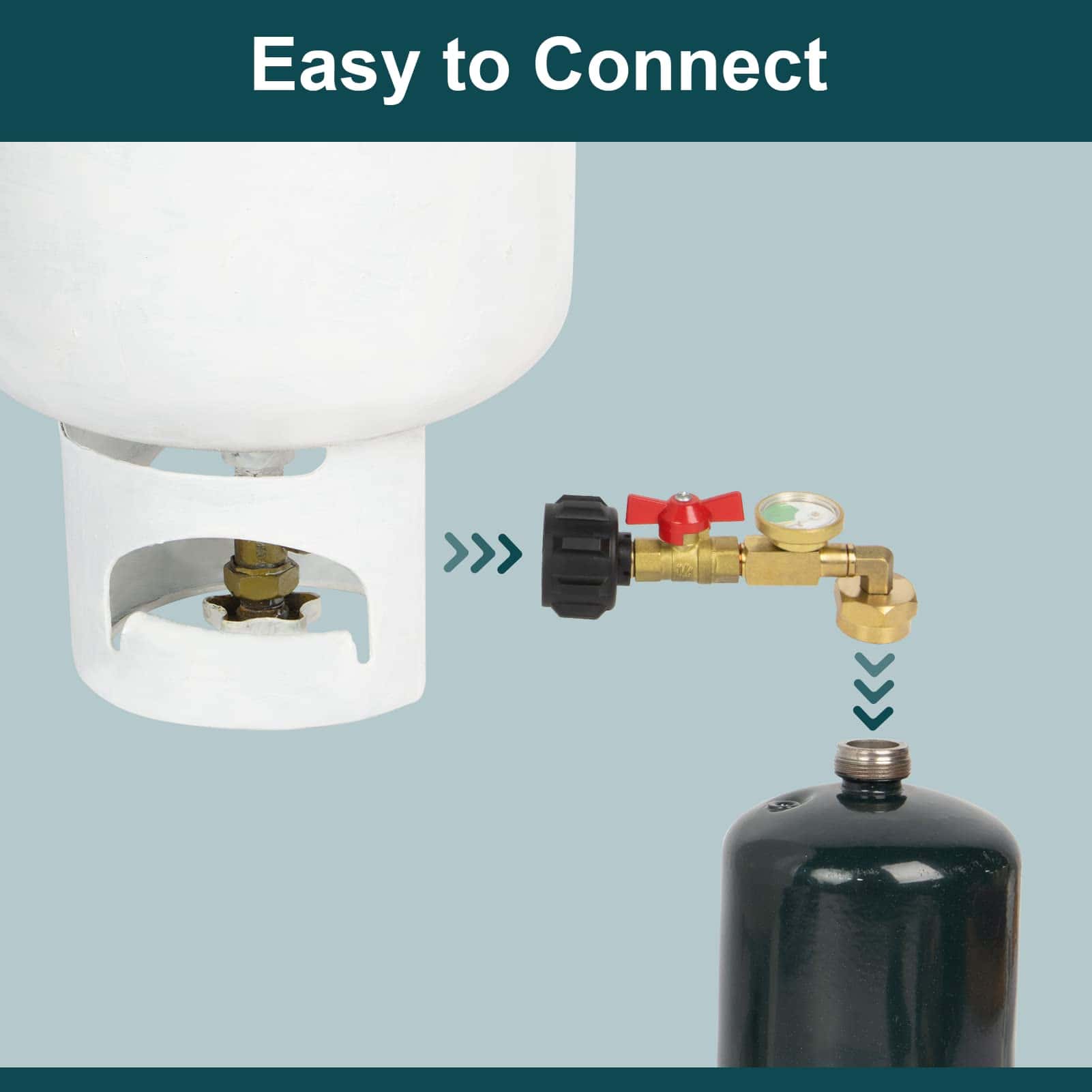 Adaptador de Recarga de Propano GASPRO Mejorado con Válvula - Imagen 4