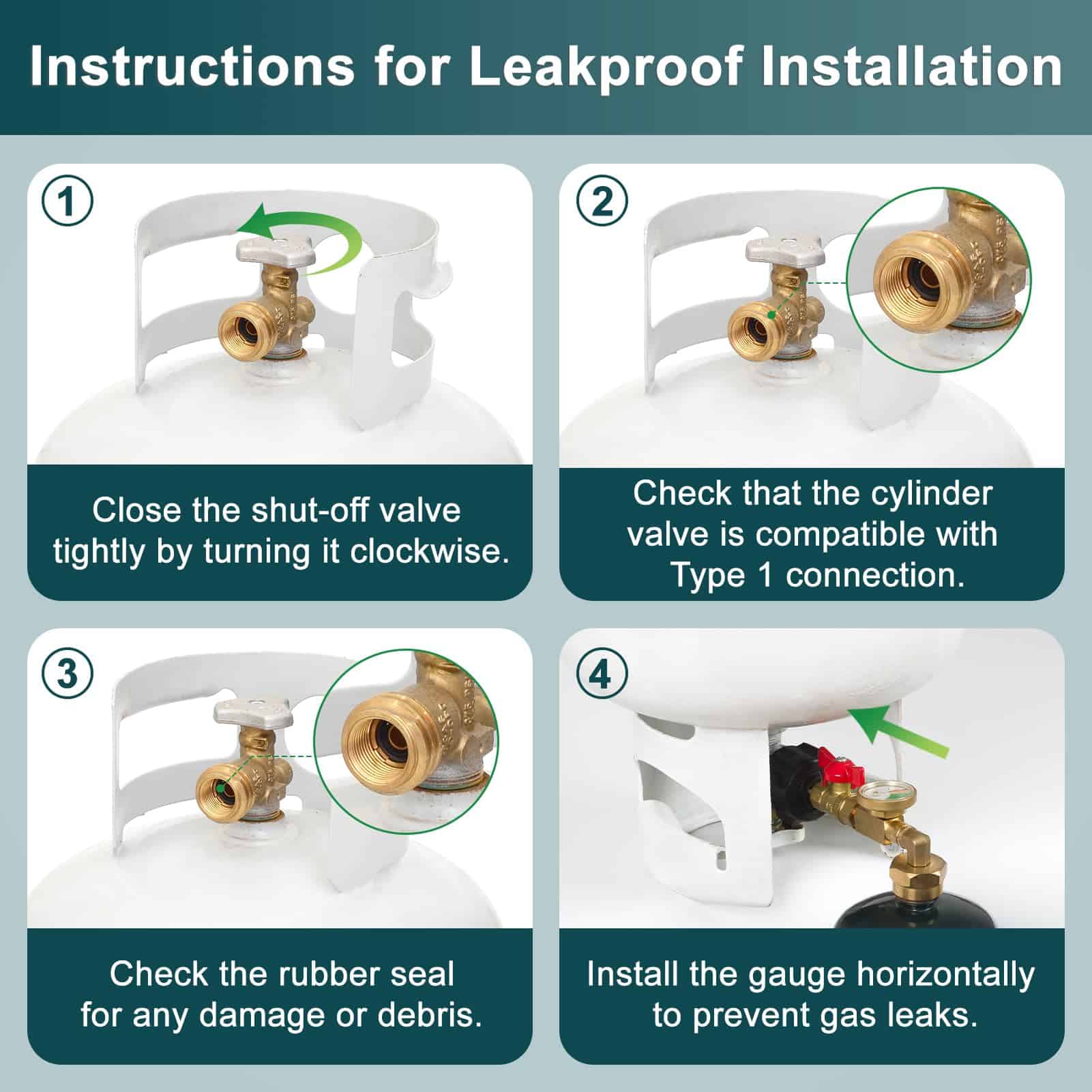 Adaptador de Recarga de Propano GASPRO Mejorado con Válvula - Imagen 9
