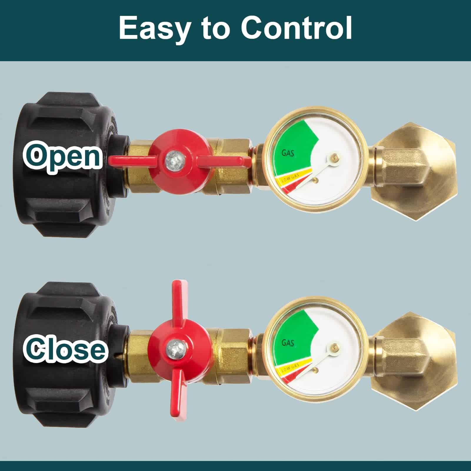 Adaptador de Recarga de Propano GASPRO Mejorado con Válvula - Imagen 5