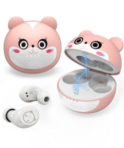 Auriculares inalámbricos para niños lindos en rosa,