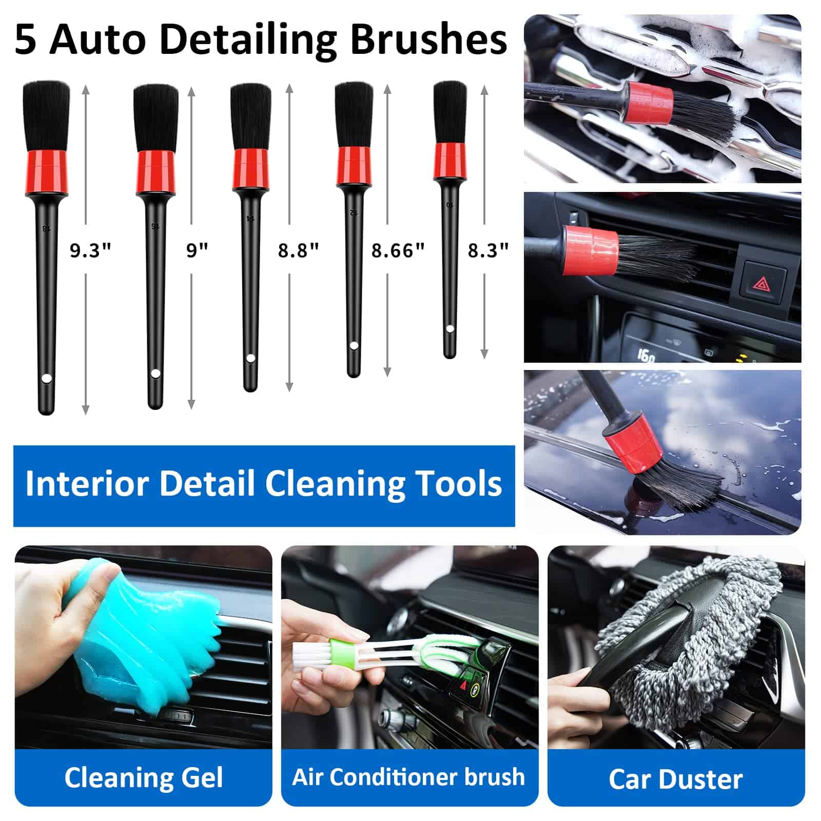 Kit de Limpieza para Coche HLWDFLZ de 30 Piezas - - Imagen 5