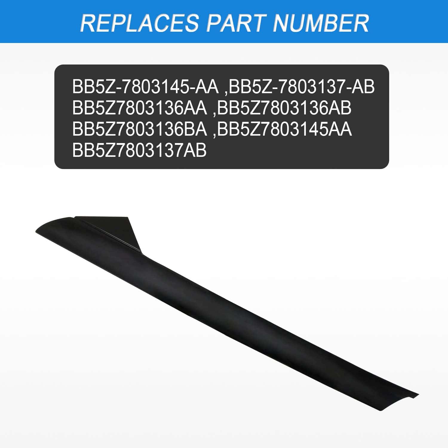 Moldura Exterior del Pilar A delantero para Parabrisas - Imagen 4