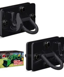 AMBULL 2 Pack Tractor Bucket Hooks with Tie Down Ring,