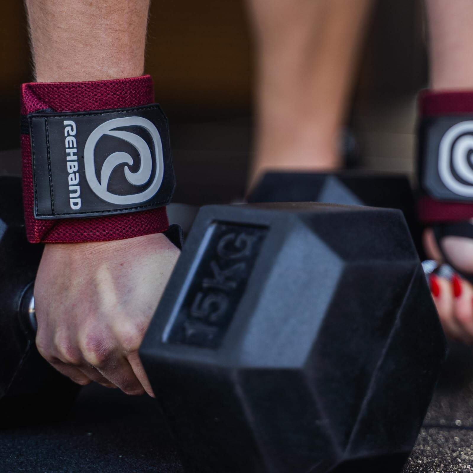 Rehband Wrist Wrap 1 Par, Vendaje de Muñeca Weightlifting, - Imagen 6