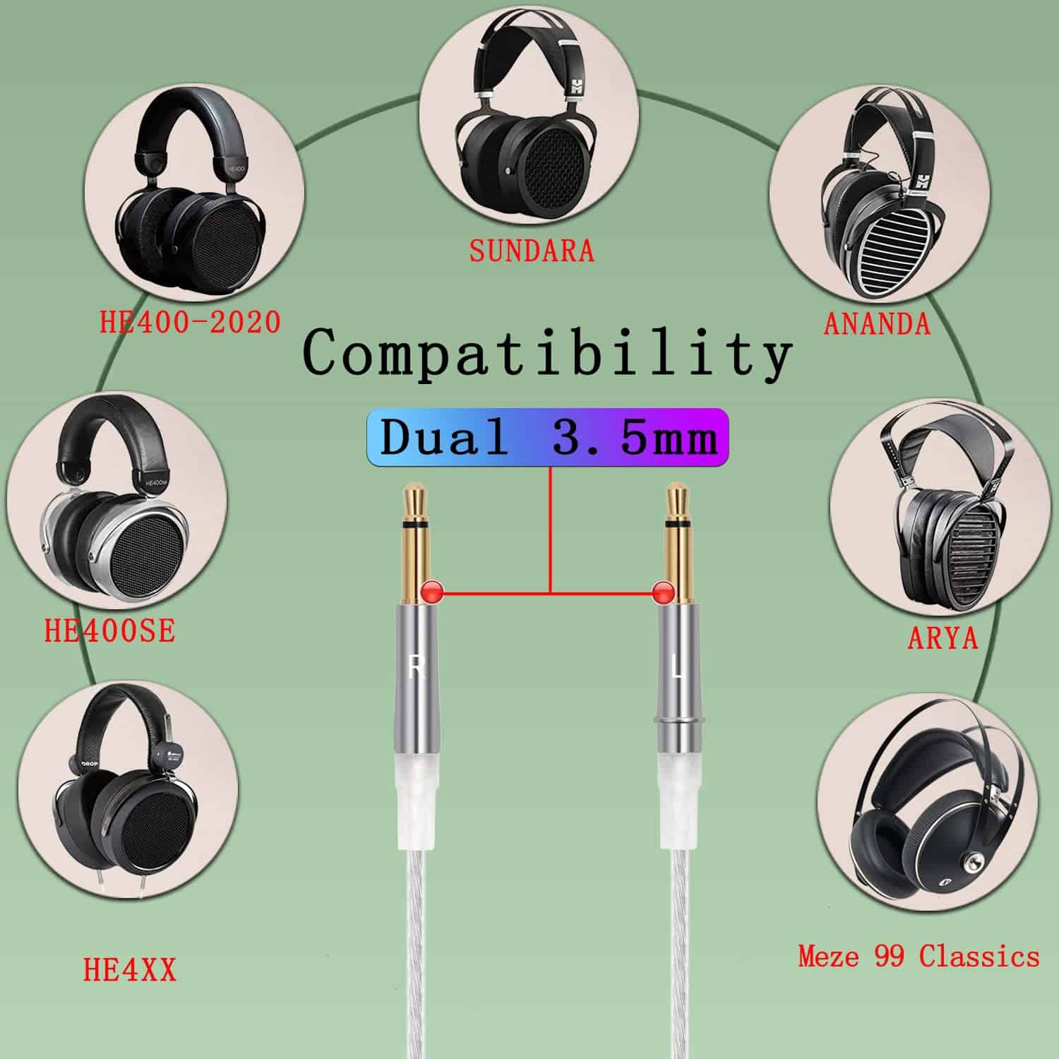 Cable de Actualización de Cobre Plateado FAAEAL, Compatible - Imagen 4