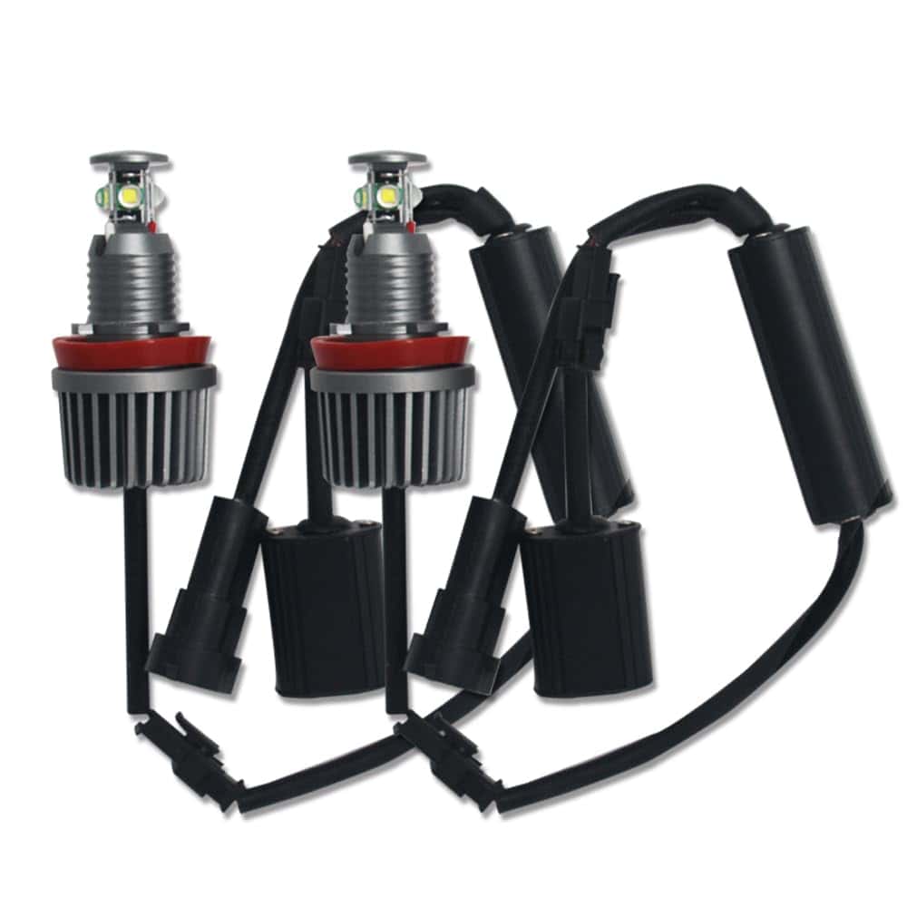 Eluseastar H8 E92 Luces de Halo LED Angel Eyes Luz Blanca