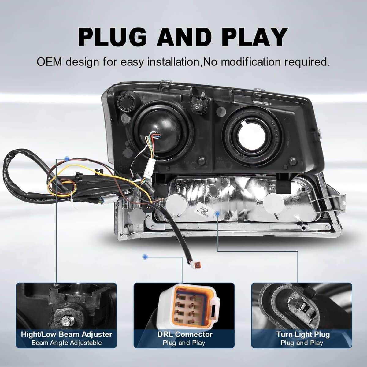 Ensamblaje de Faros Proyectores MOSTPLUS Compatible con - Imagen 4