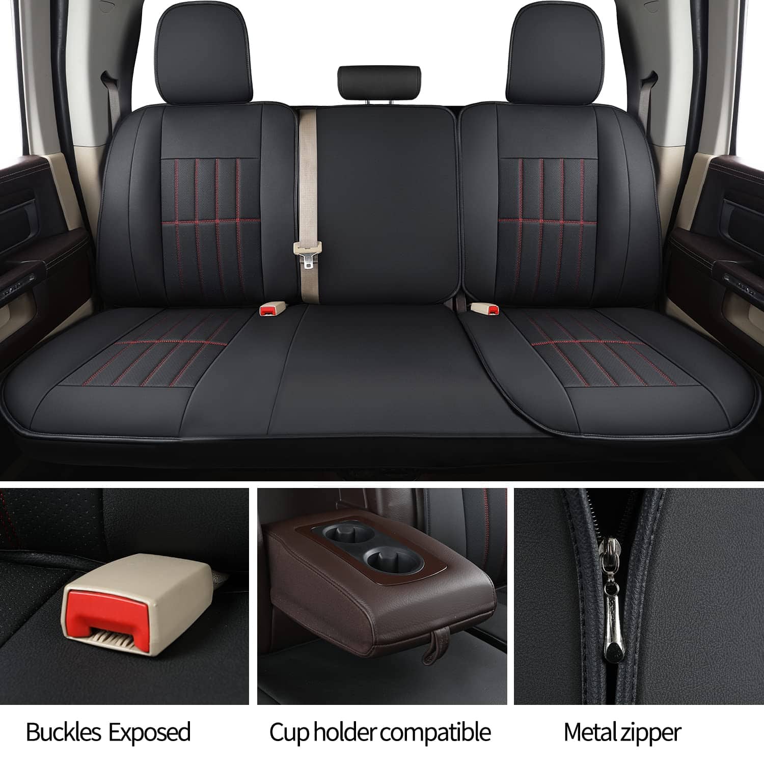 Cubre Asientos para Dodge Ram 1500 Juego Completo, - Imagen 6