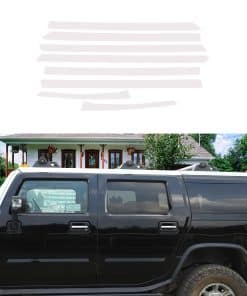 Kit de molduras para techo de coche de acero inoxidable