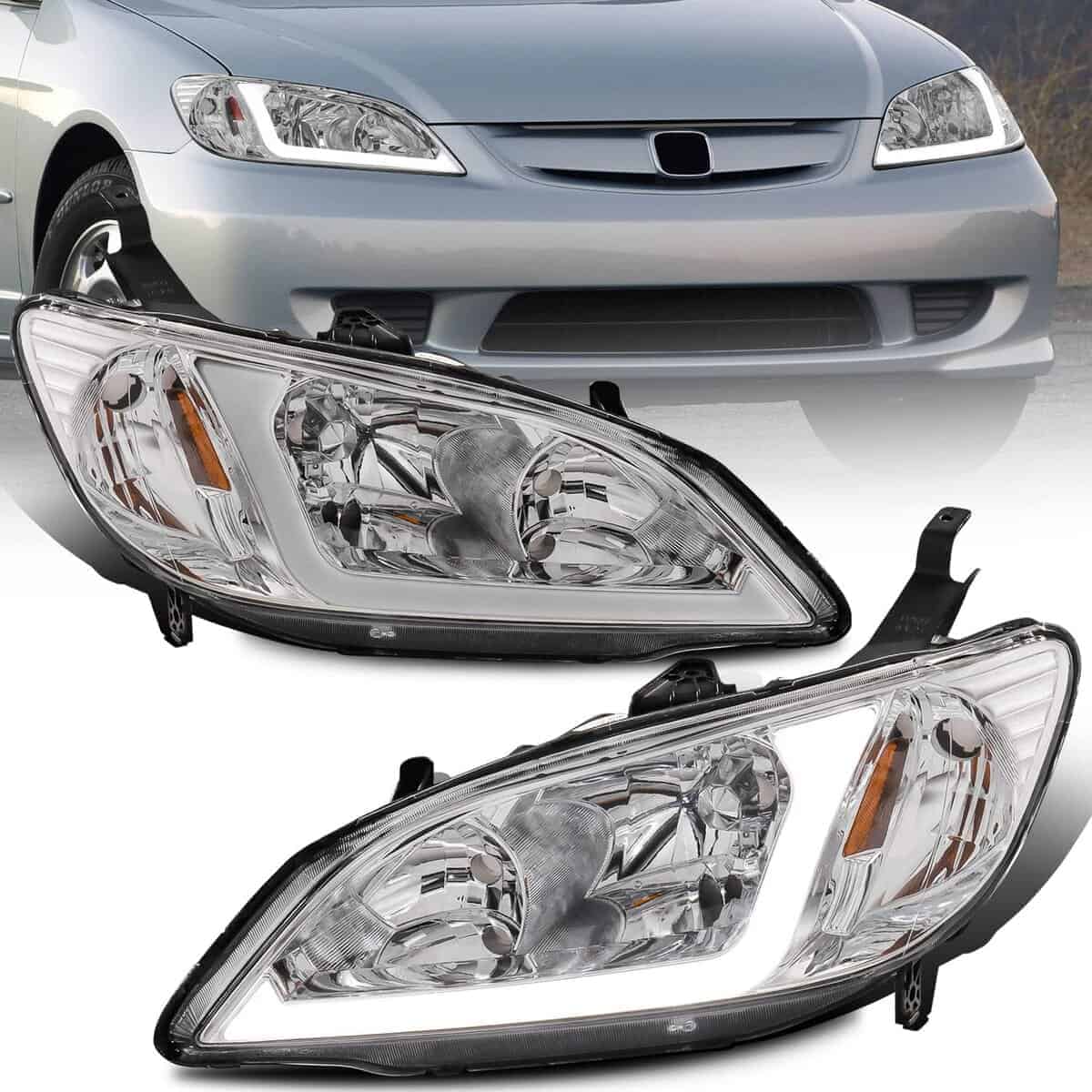 Faros Delanteros MOSTPLUS Compatible con Honda Civic